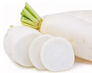 Daikon radishes