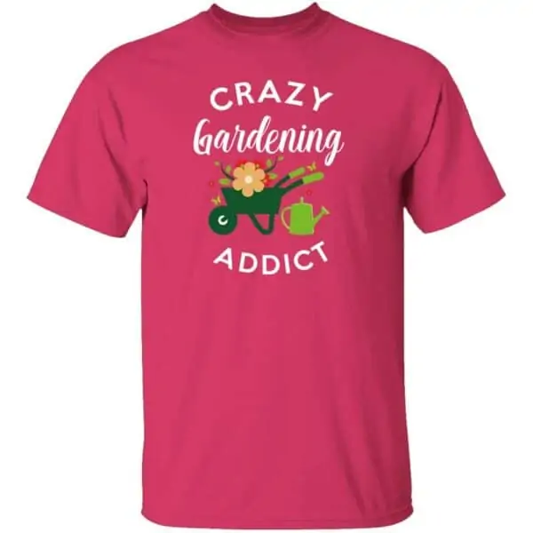 Crazy Gardening Addict Mens Shirt Halconia Pink
