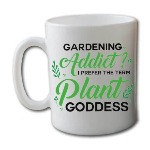Gardening Addict Plant Goddess Garden White Coffee Mug