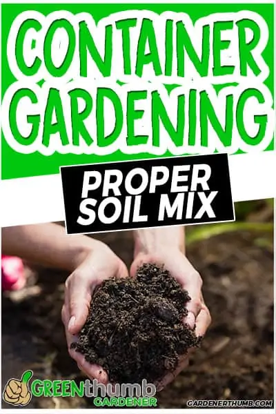 container gardening proper soil mix