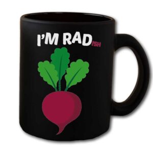 I'm RADish Black Coffee Mug