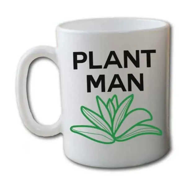 Plant Man White Coffee Mug