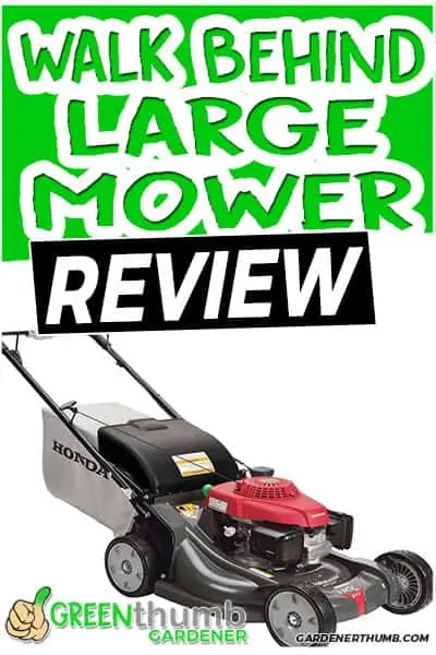 walk behind large mower review