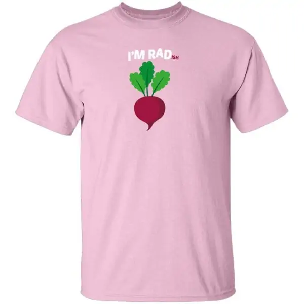 Im RADish Mens T Shirt Light Pink