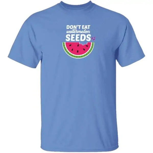 Dont Eat Watermelon Seeds Mens T Shirt Carolina Blue