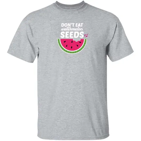 Dont Eat Watermelon Seeds Mens T Shirt Sport Grey