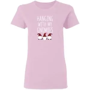 Hanging With My Gnomies Womans T Shirt Light Pink