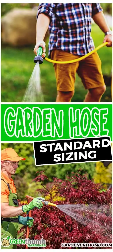 garden hose standard sizing